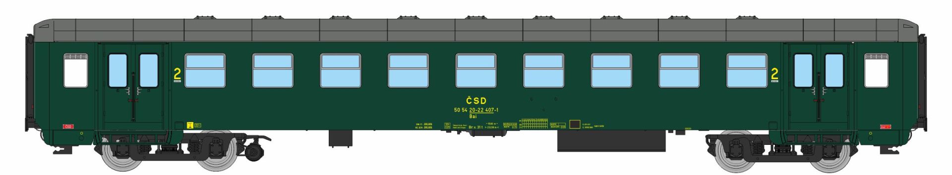 igra 97000034 - Personenwagen Bai Jihlava 2, CSD, Ep.IV igra 97000034 - Personenwagen Bai Jihlava 2, CSD, Ep.IV
