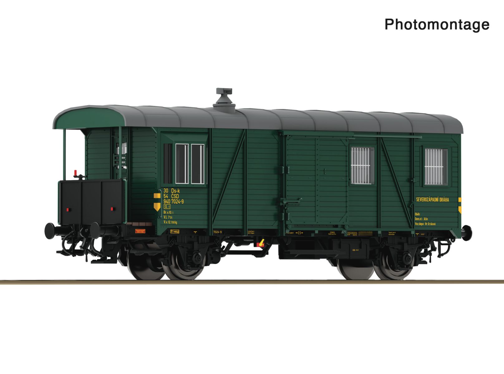 Roco 6680042 - Güterzugbegleitwagen Ds-k, CSD, Ep.IV