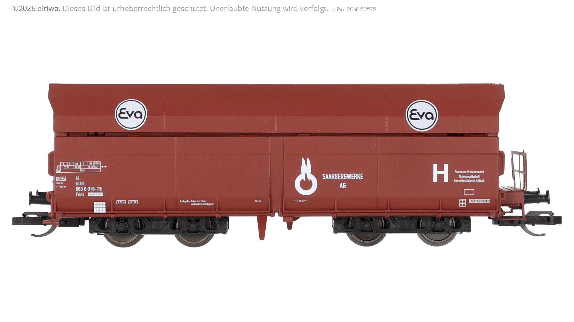 Tillig 502571 - Selbstentladewagen Falns, DB, Ep.IV 'EVA'