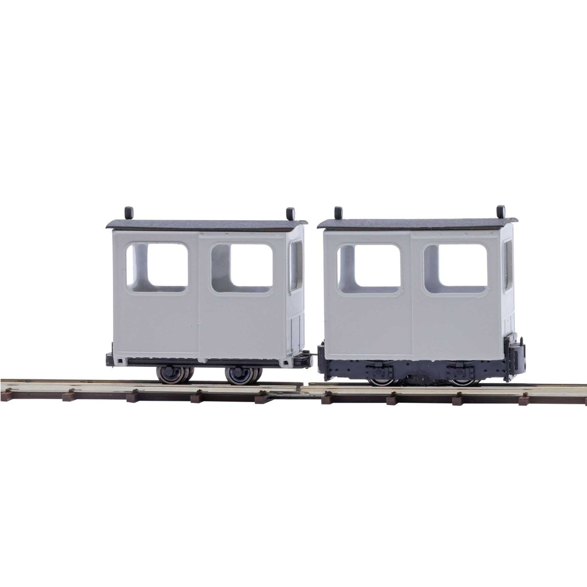 2er Einheit Halligbahn mit geschlossenen Kabninen