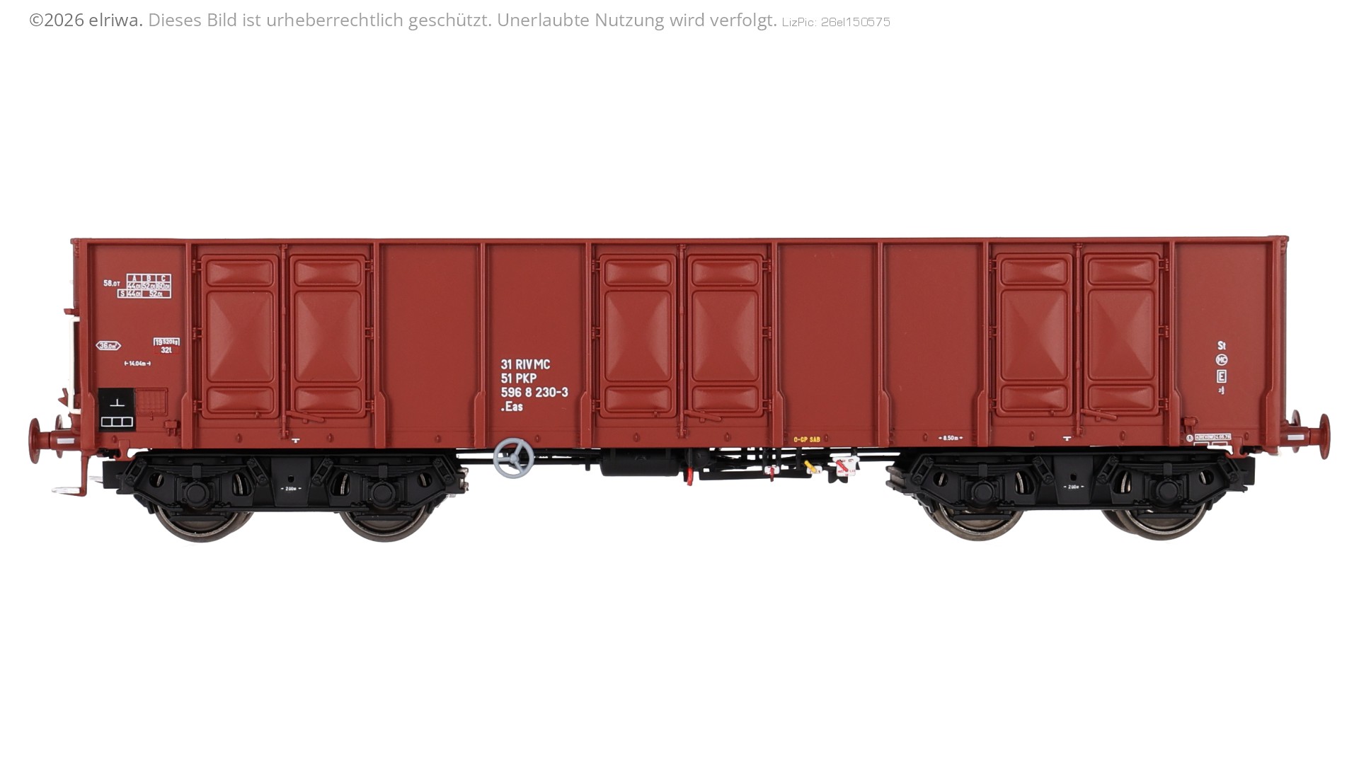Albert Modell 596015 - Offener Güterwagen Eas, PKP, Ep.IV
