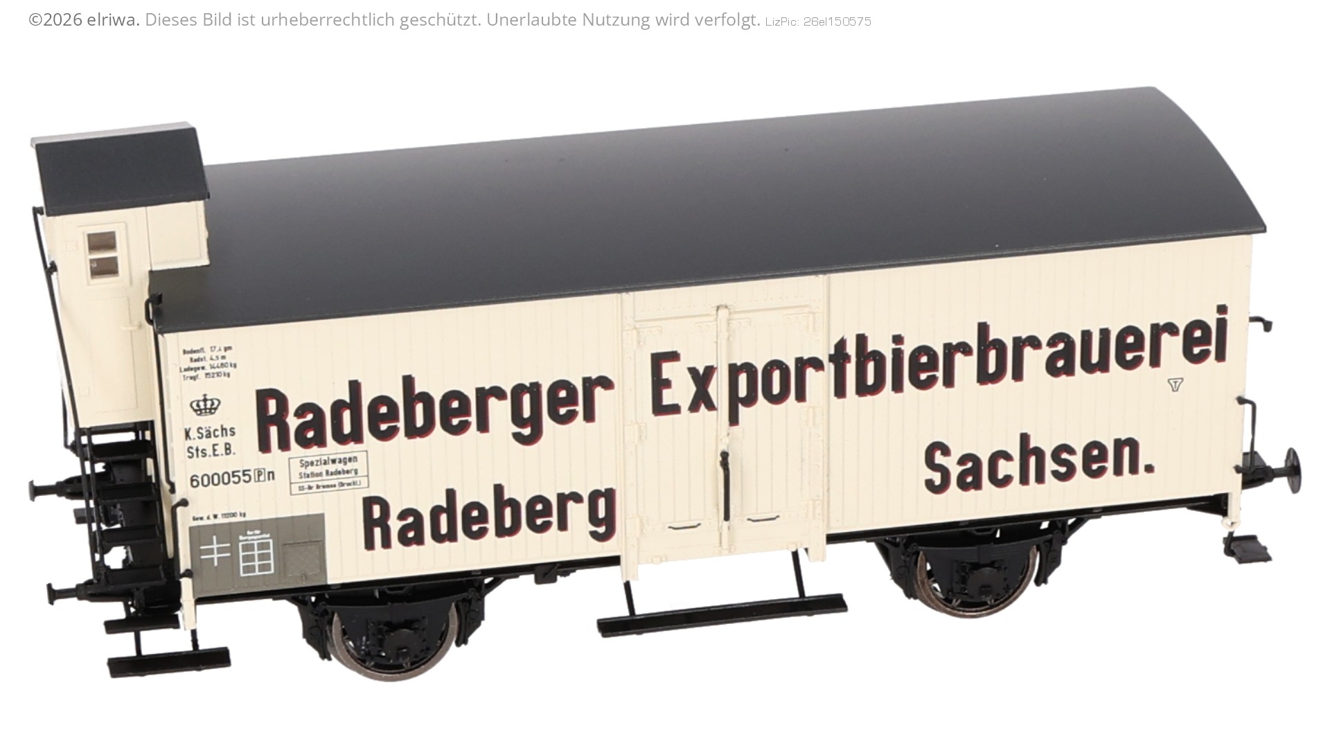 Brawa 50641 - Bierwagen G10, K.Sächs.Sts.E.B., Ep.I 'Radeberger'