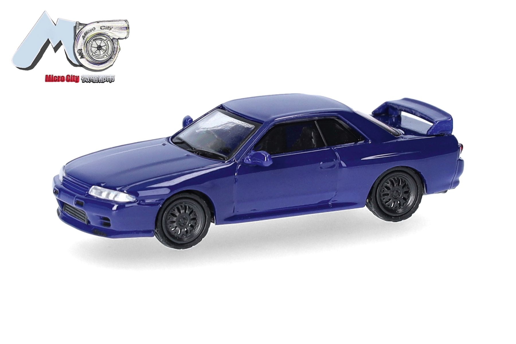 Herpa 87MC000101 - MicroCity: Nissan Skyline GTR32, blau