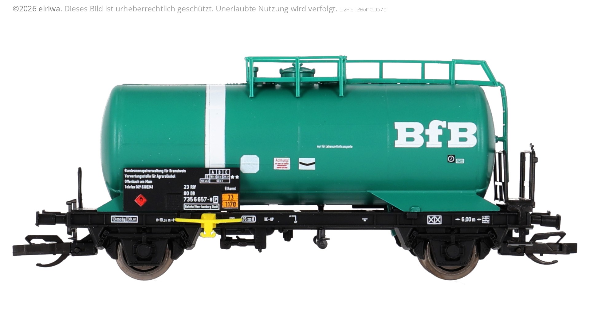 Hädl 25104 - Kesselwagen Zs-w, DBAG, Ep.V 'BfB', mit Bauchbinde