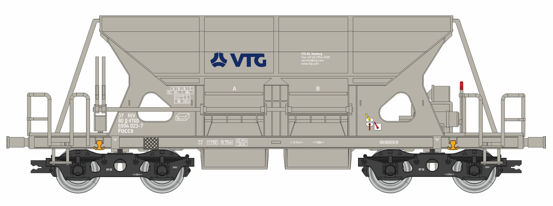 igra 96500015 - Selbstentladewagen Faccs, VTG, Ep.V-VI