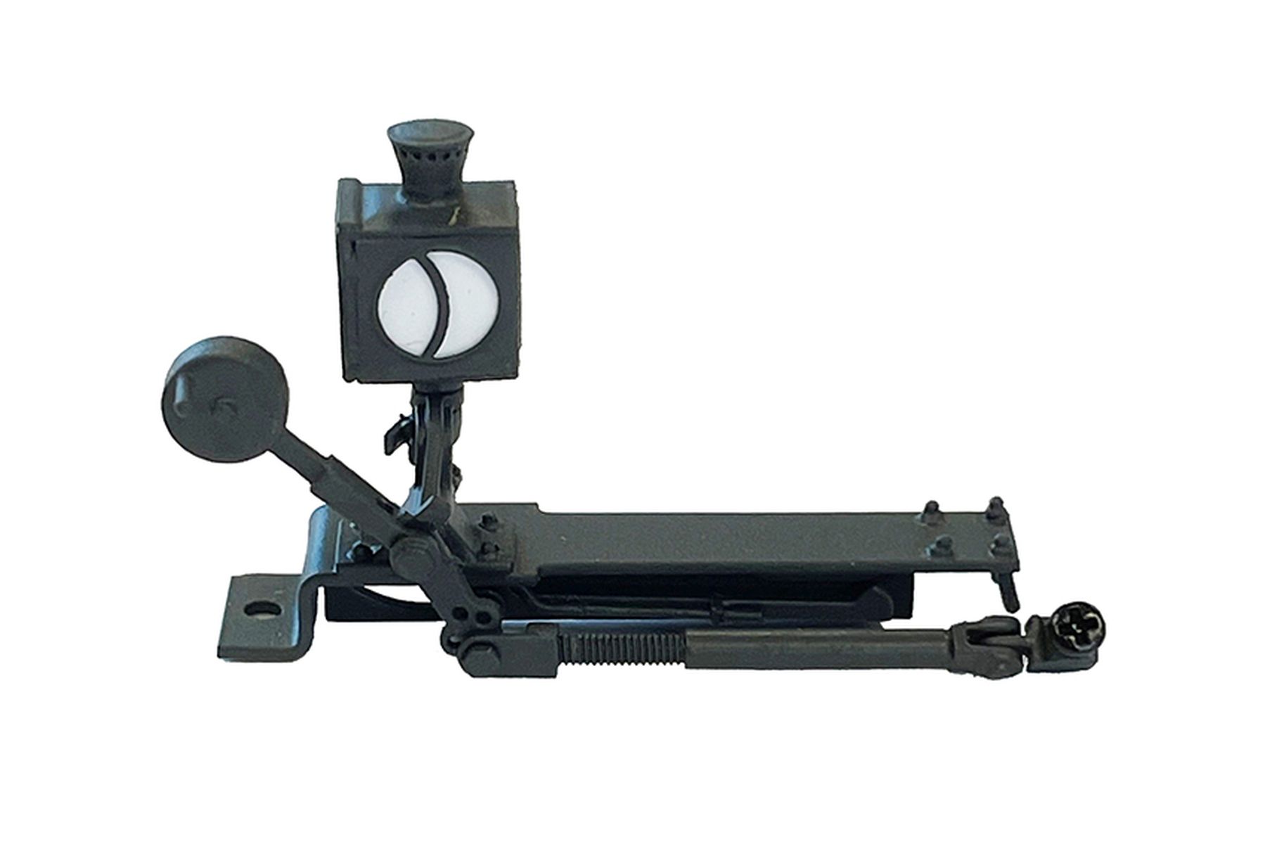 Lenz 55035-03 - Weichenlaterne, Messing Fertigmodell beleuchtet, links vom Gleis stehend, Version A-3