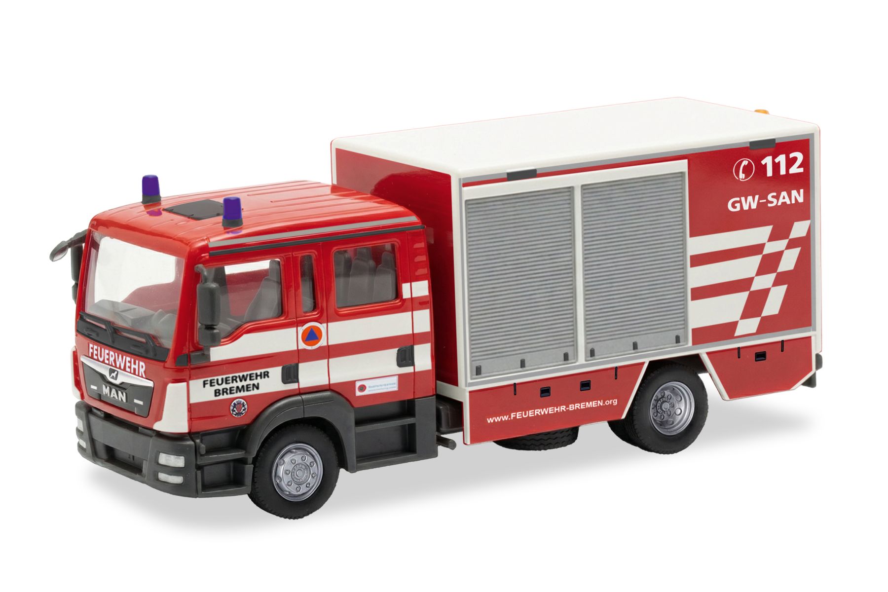 Herpa 099592 - MAN TGL Euro6 GW-SAN "Feuerwehr Bremen"