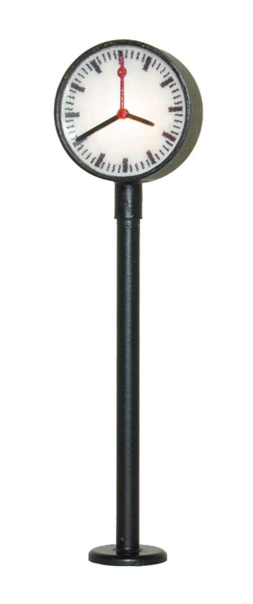 Viessmann 1480 - Beleuchtete Bahnsteiguhr, LED weiß