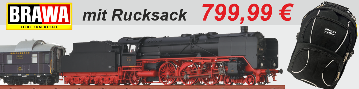 Brawa Rheingold-Set mit BR 01 inkl. Rucksack Aktionspreis