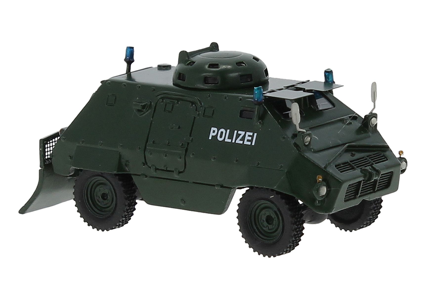 BOS 87833 - Thyssen UR-416 mit Räumschaufel, dunkelgrün, 1975, Polizei (D)