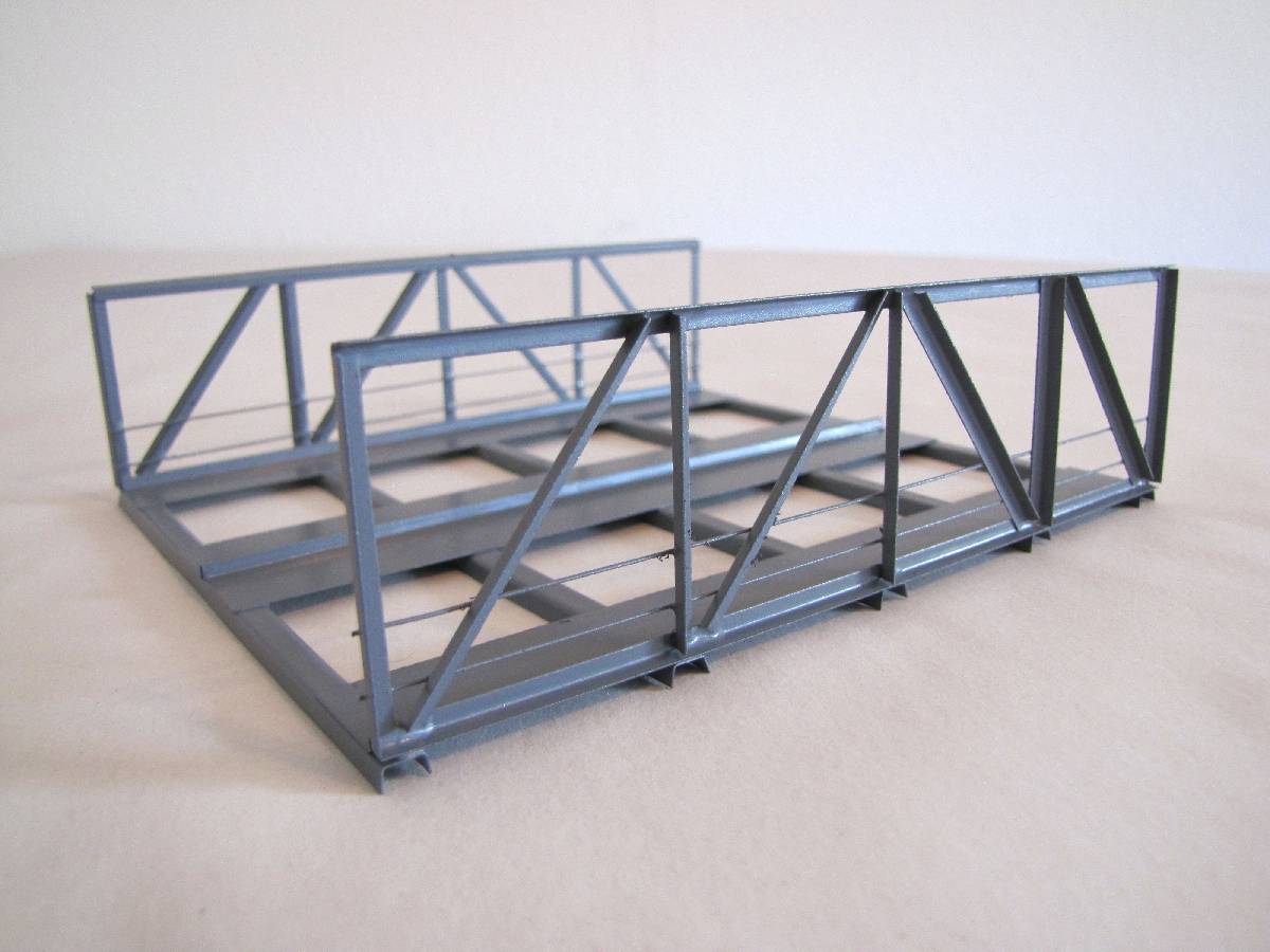 Hack 10080 - V15-2-64 - Vorflutbrücke, 15cm, 2-gleisig, grau