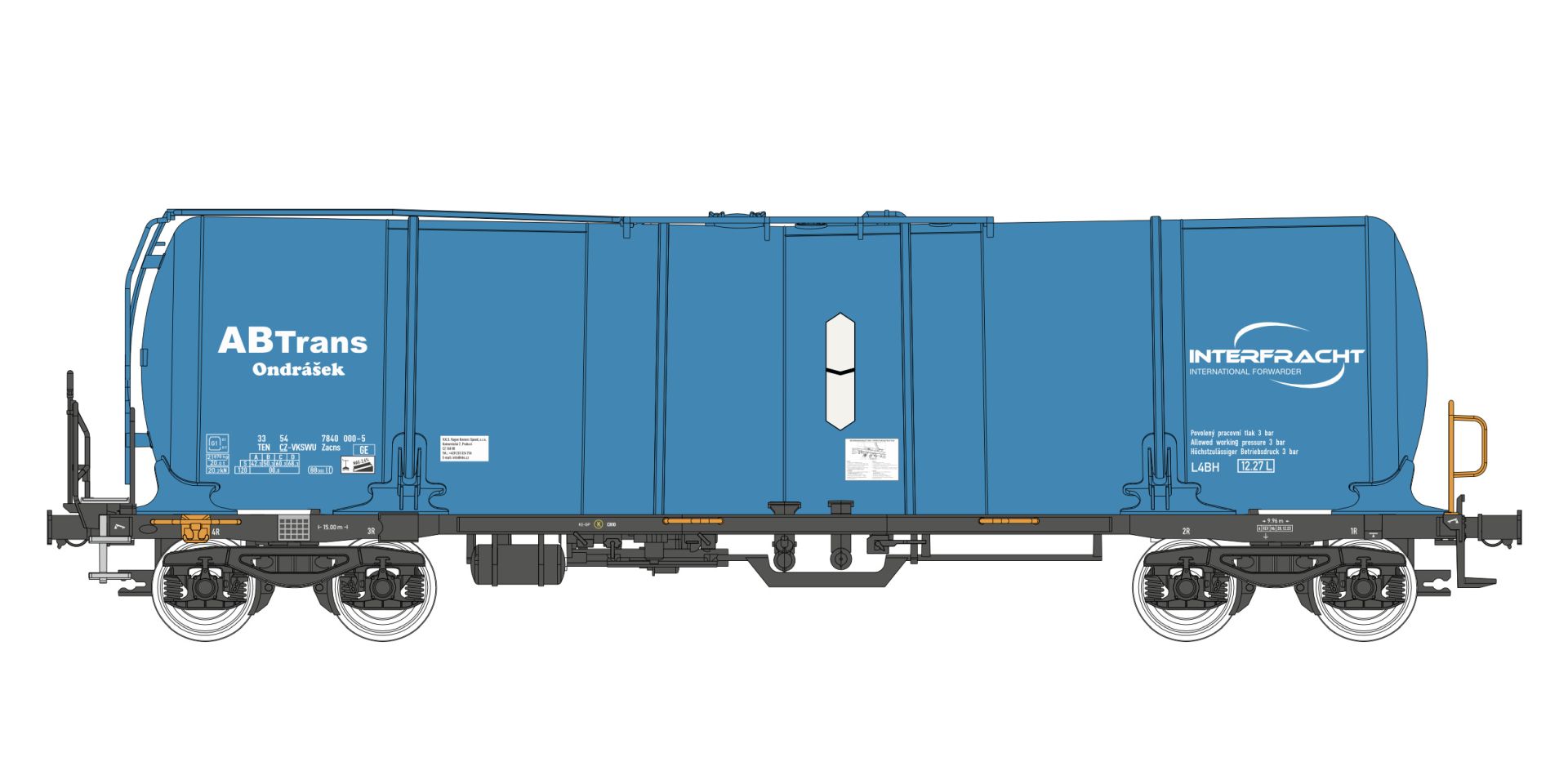 igra 96200079 - Kesselwagen Zacns 88, AB Trans Ondrasek, Ep.VI igra 96200079 - Kesselwagen Zacns 88, AB Trans Ondrasek, Ep.VI