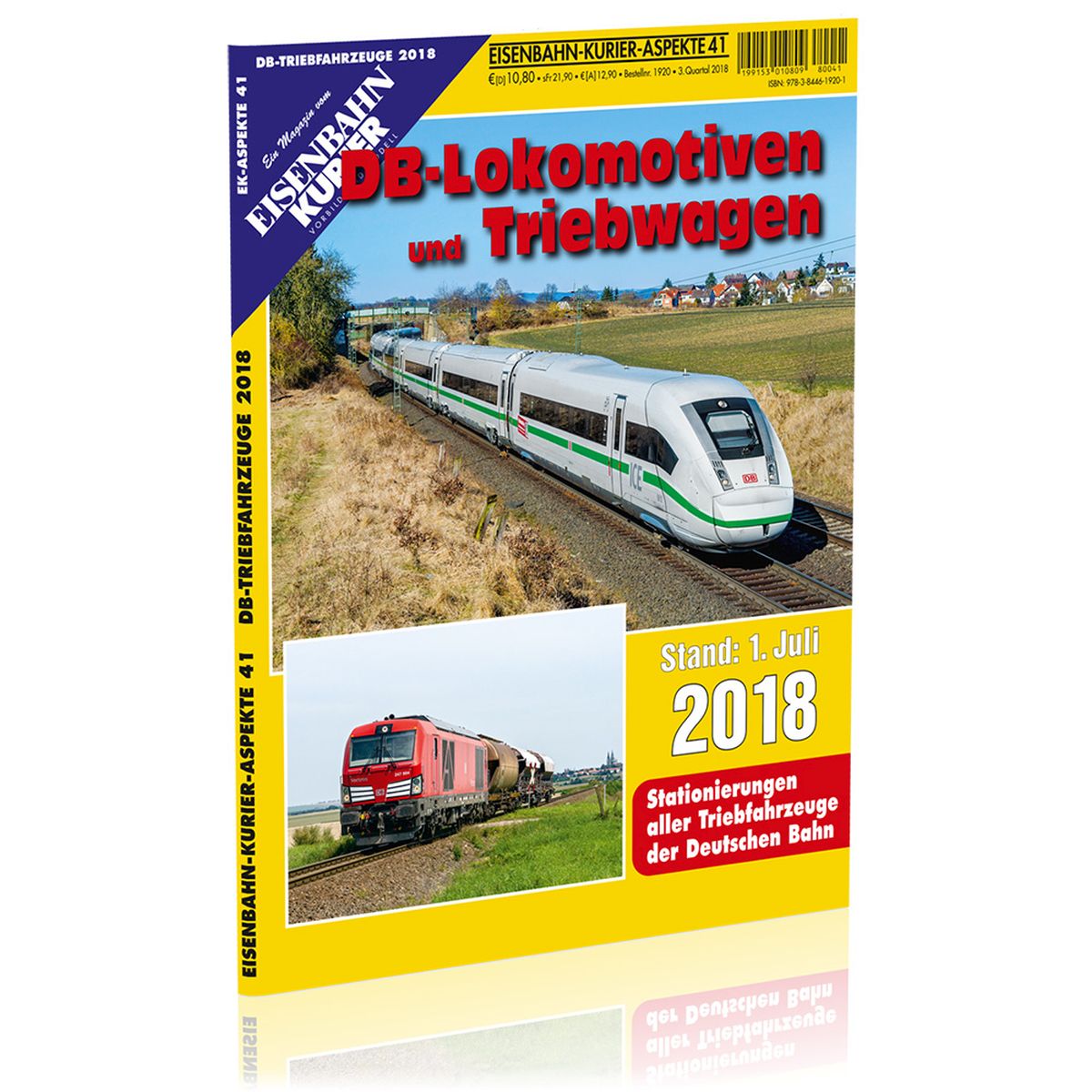 EK-Verlag 1920 - Zeitschrift - Eisenbahn Kurier - DB-Lokomotiven und Triebwagen - Stand 1. Juli 2018