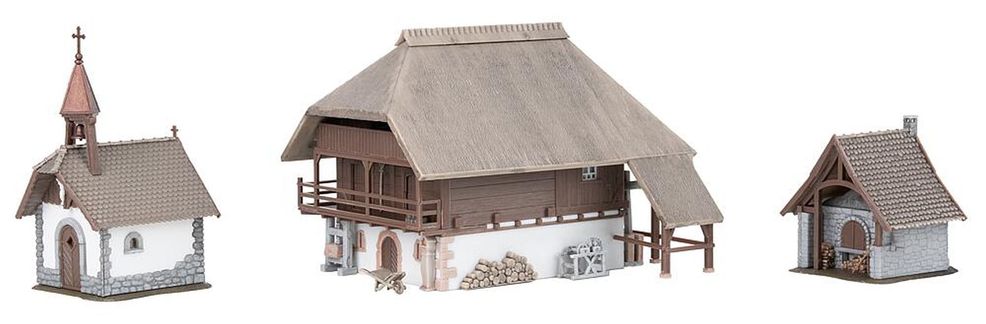 Faller 130116 - Speicher, Hofkapelle und Backhaus