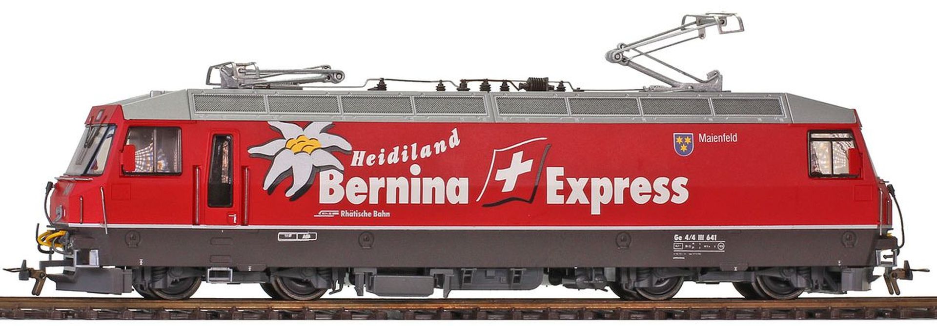 Bemo 1759111 - E-Lok Ge 4/4 III 641 'Heidiland Express', RhB, Ep.V, DC-Sound