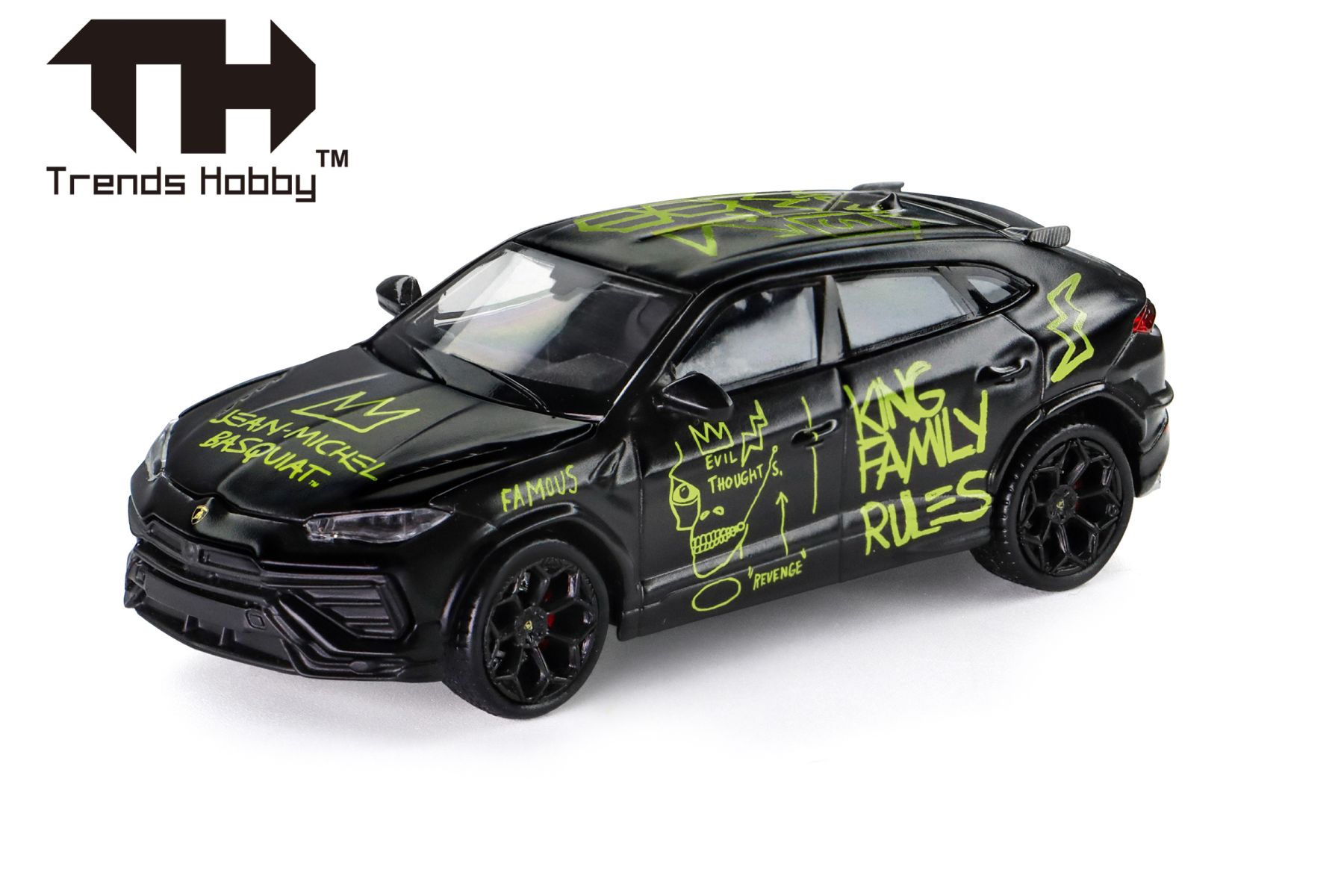 Herpa 864TH000020 - Trends Hobby: Lamborghini Urus Performance x Basquiat - Matte White