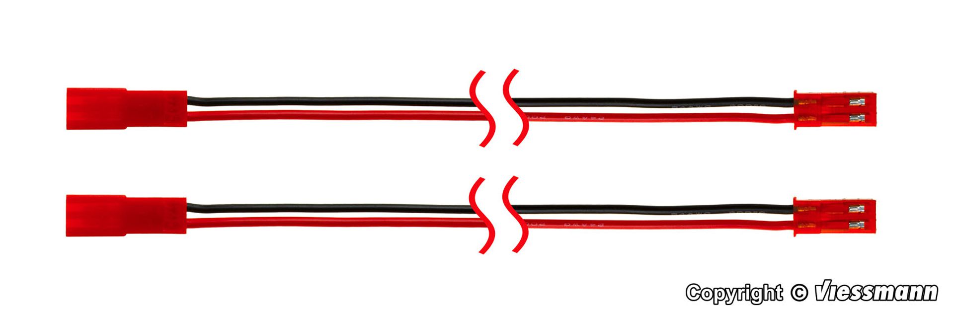 Viessmann 8436 - CarMotion Verlängerungskabel für EasyChain, 0,5 m, 2 Stück