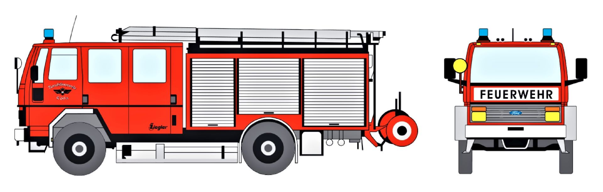 Loewe 4033 - FORD CARGO 1320 - LF 16 - Werksfeuerwehr FORD Niehl