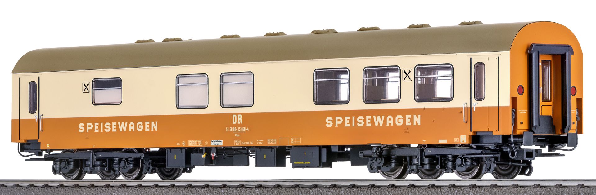 Brawa 51319 - Reko-Speisewagen WRge 15 048-4, braunes Dach, DR, Ep.IV c Brawa 51319 - Reko-Speisewagen WRge 15 048-4, braunes Dach, DR, Ep.IV c
