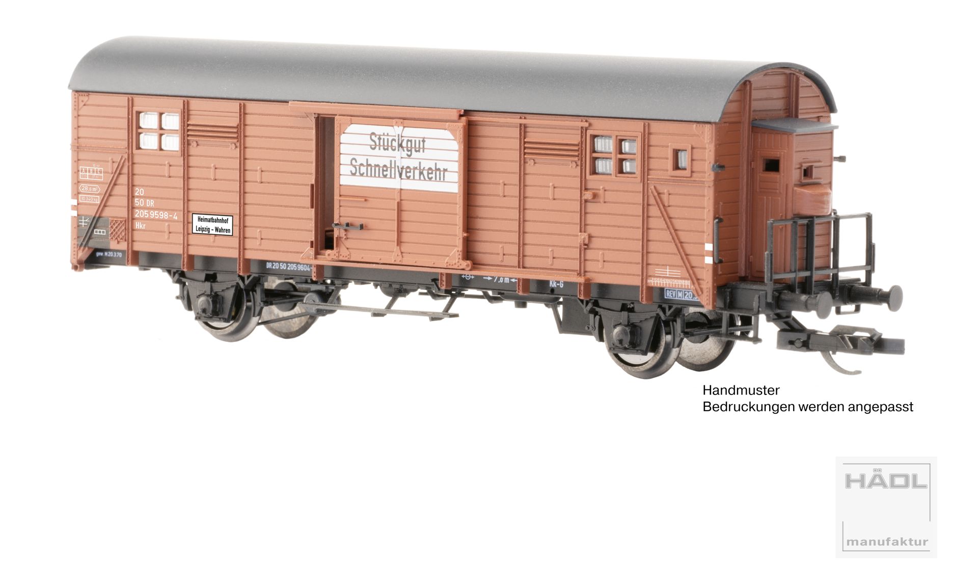 Hädl 113194 - LEIG-Einzelwagen mit Bremserhaus, DR, Ep.IV