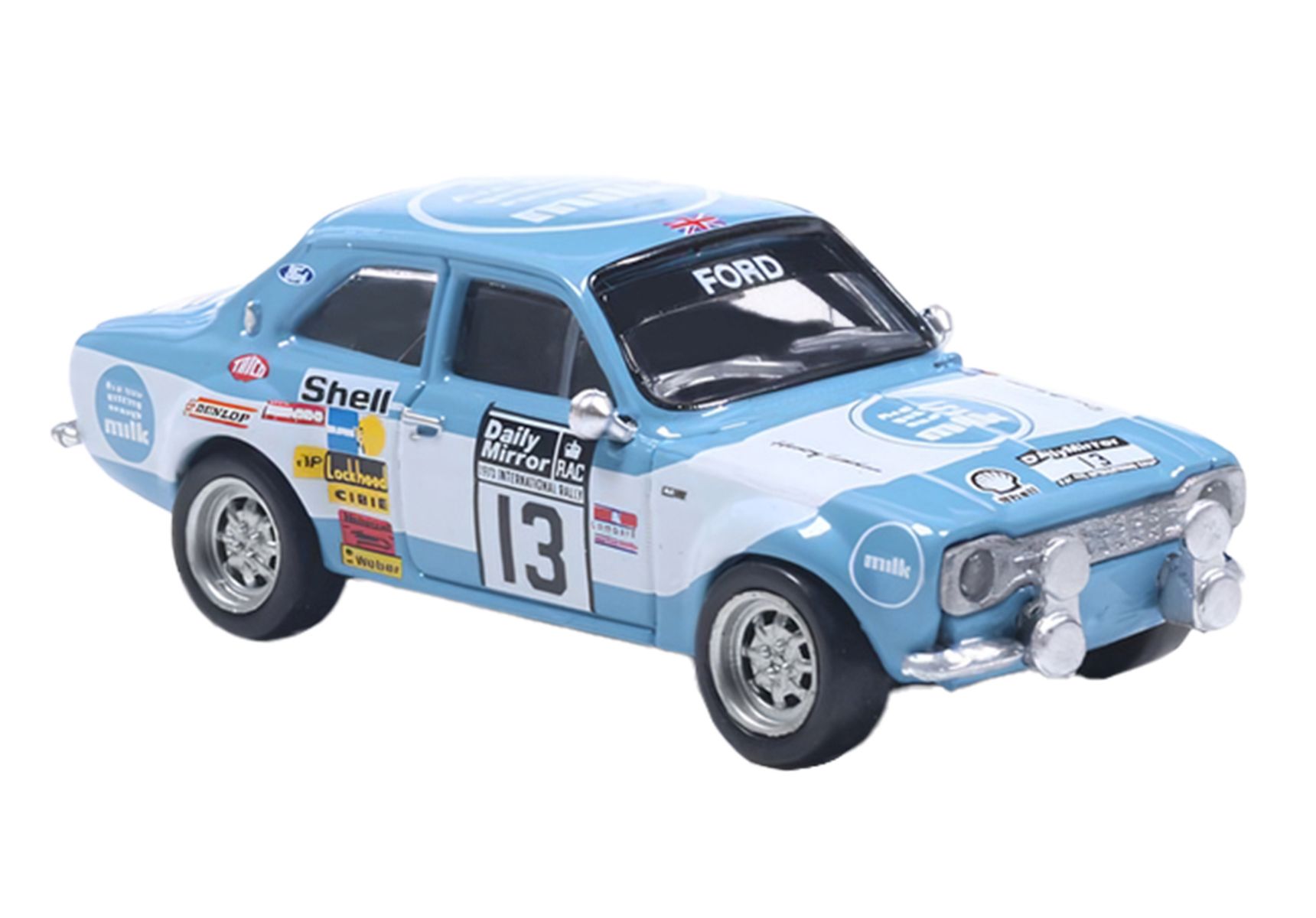 Brekina 19077 - Ford Escort RS 1800 MKI, Rallye RAC Lombard, 1973, #13, T.Makinen