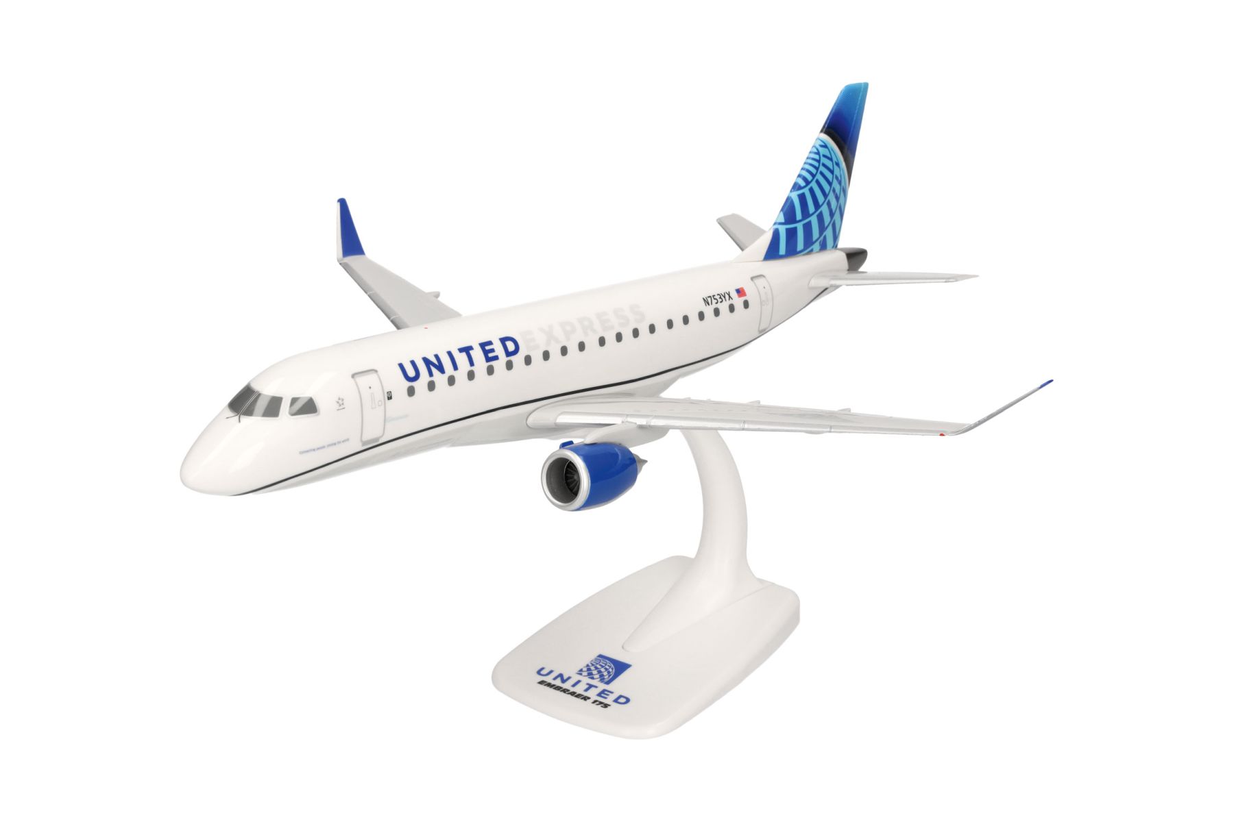 Herpa 614856 - United Express Embraer E175 – N753YX