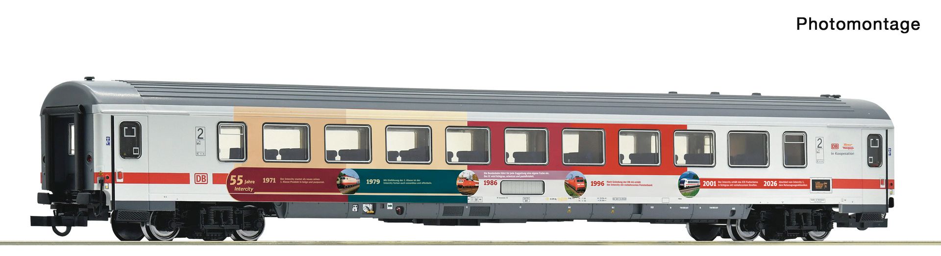 Roco 6200324 - Schnellzugwagen 2. Klasse '55 Jahre InterCity', DBAG, Ep.VI