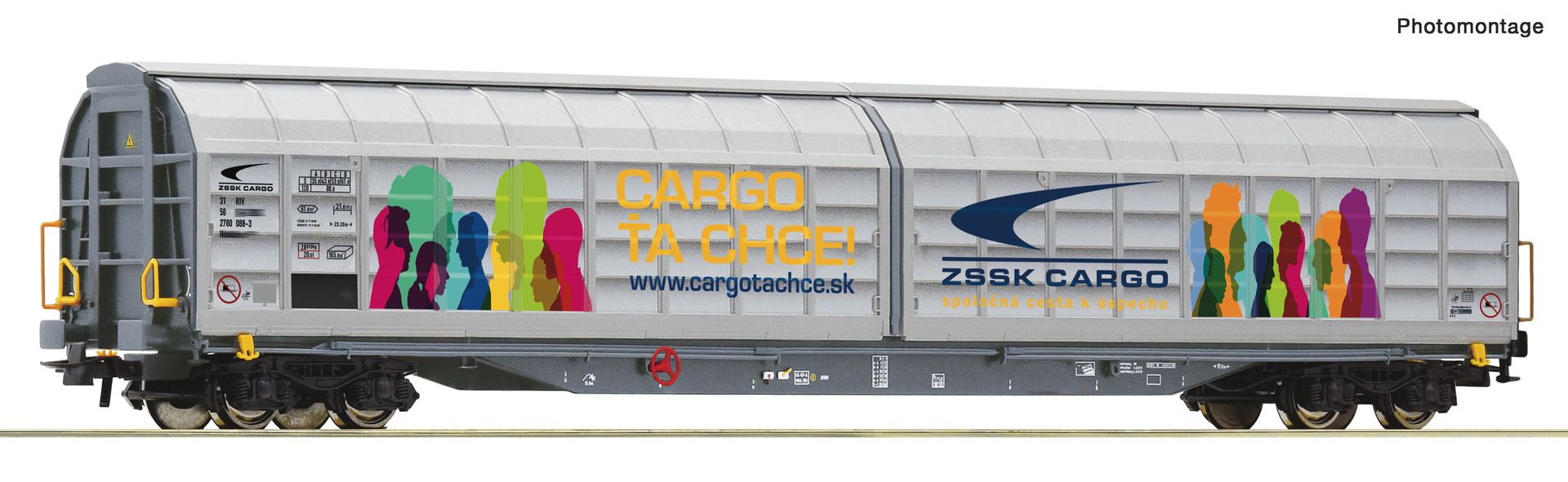 Roco 6600225 - Schiebewandwagen Habbillns, ZSSK-Cargo, Ep.VI