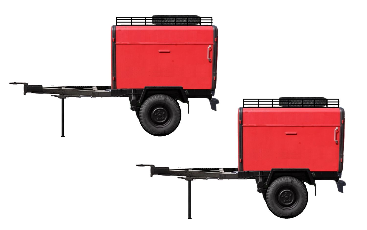 NPE NA 88332 - Anhänger HL 10 Kasten, Feuerwehr, 2 Stück