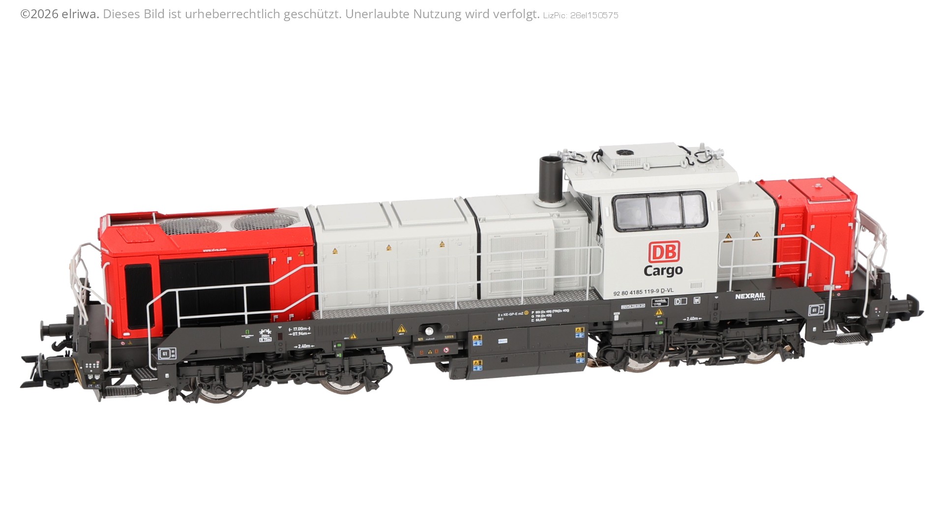 Rivarossi HR2989S - Diesellok Vossloh DE 18, DB-Cargo, Ep. VI, DC-Sound