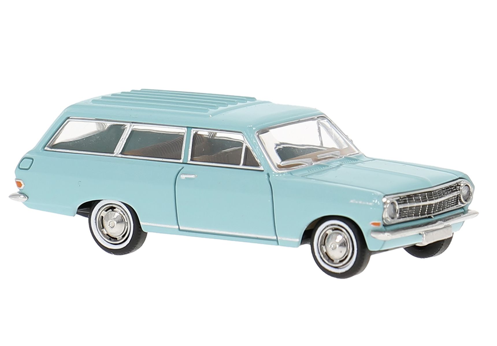 Brekina 20471 - Opel Rekord A CarAVan in türkis