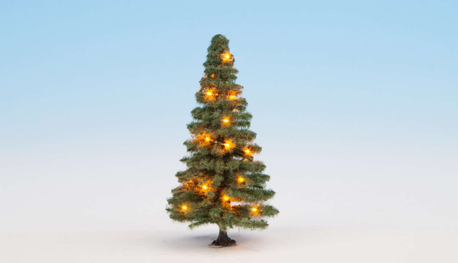 Noch 22121 - Beleuchteter Weihnachtsbaum, grün, mit 20 LEDs, 8 cm hoch