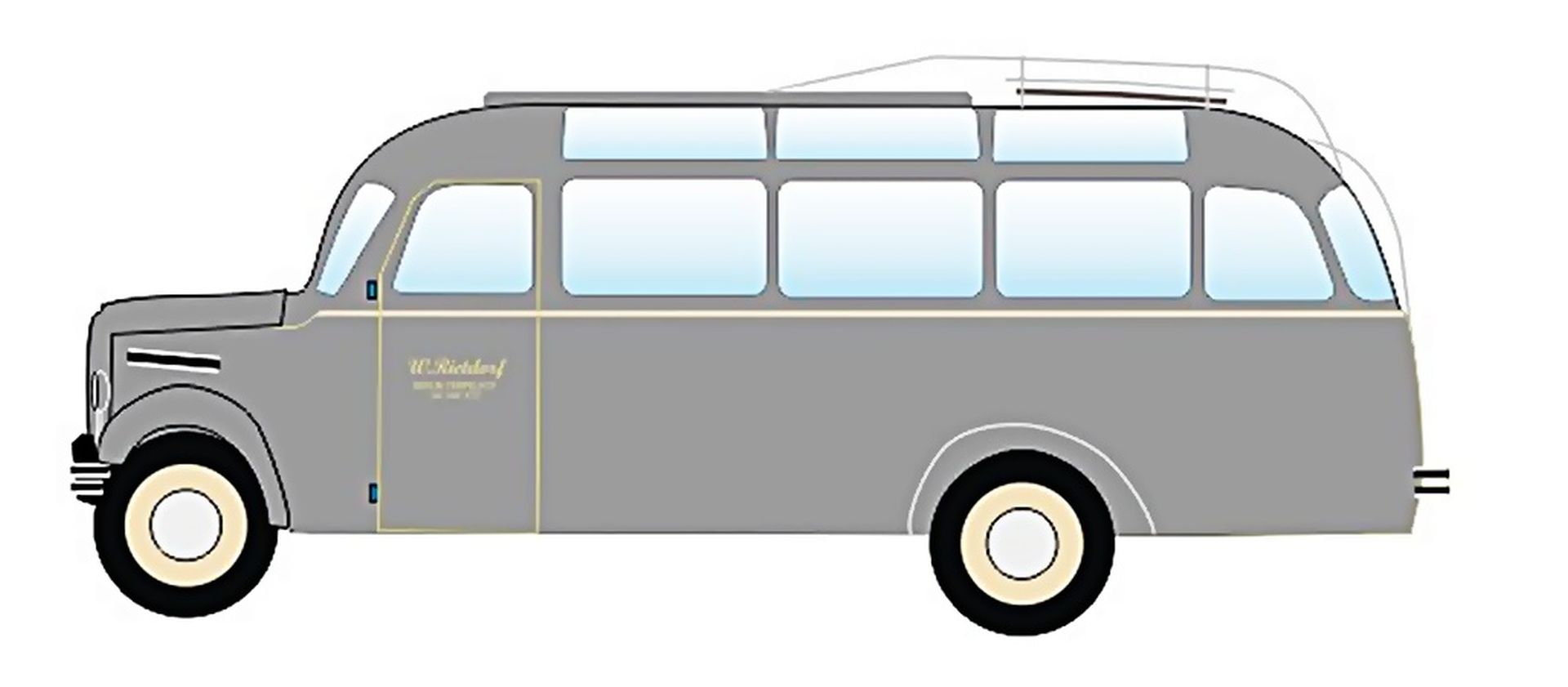 NPE NA 88229 - Borgward B 2000 Reisebus silber