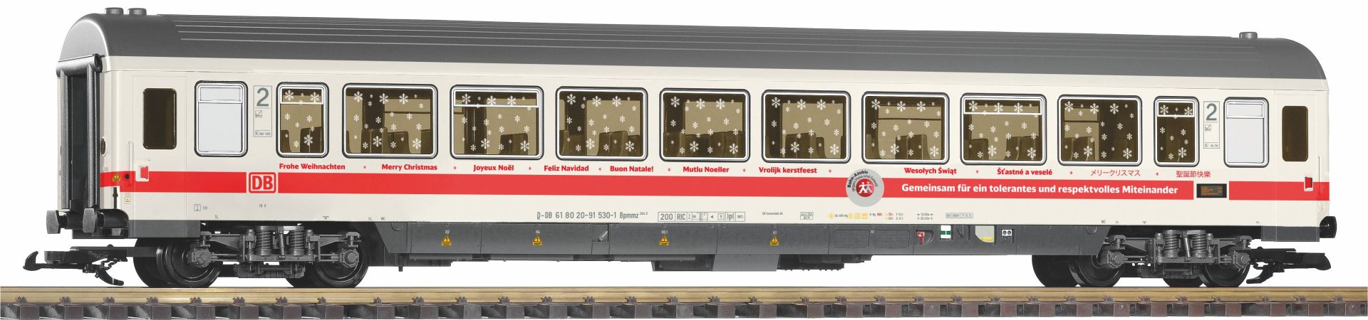 Piko 37673 - Personenwagen IC 2.Klasse 'Azubis gegen Hass und Gewalt', DBAG, Ep.VI Piko 37673 - Personenwagen IC 2.Klasse 'Azubis gegen Hass und Gewalt', DBAG, Ep.VI
