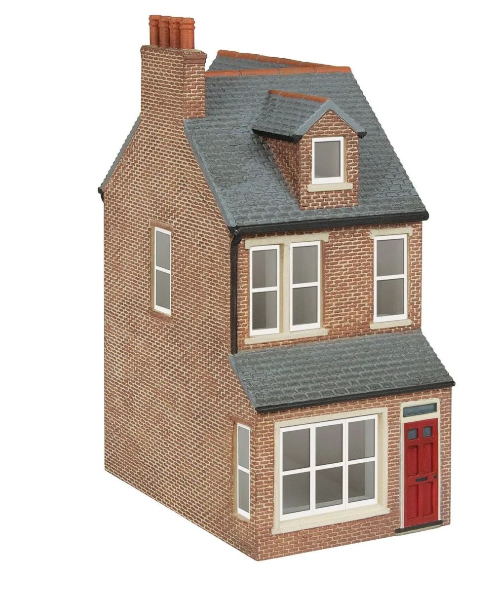 Hornby TT9041 - Reihenendhaus links, roter Backstein