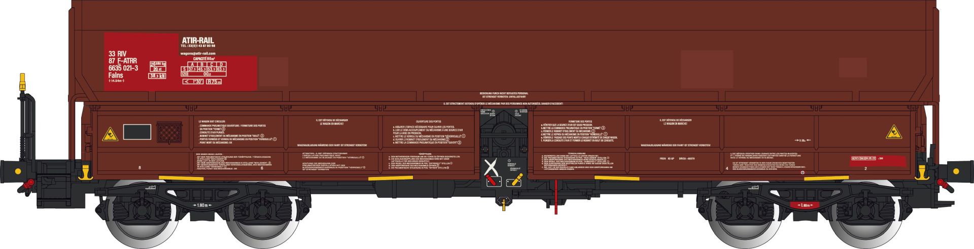 Albert Modell 665047 - Offener Güterwagen Falns, F-ATRR, Ep.VI