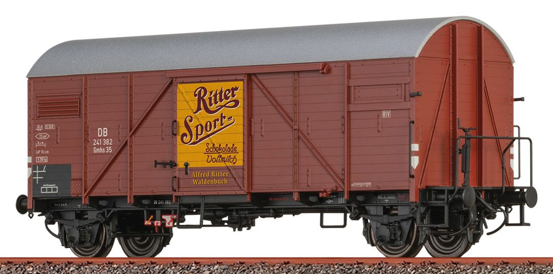 Brawa 51188 - Gedeckter Güterwagen Gmhs35, DB, Ep.III 'Ritter Sport'
