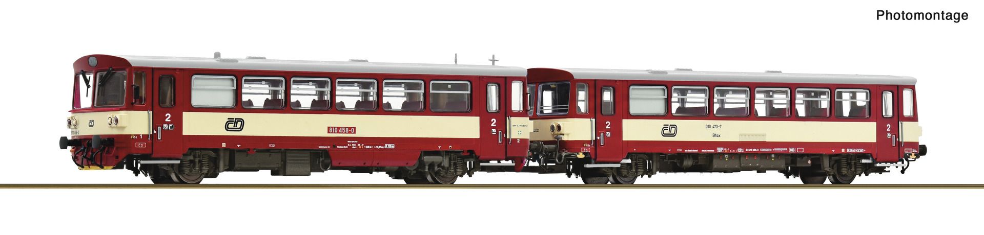 Roco 7780013 - Dieseltriebwagen 810 458-0 mit Beiwagen, CD, Ep.V