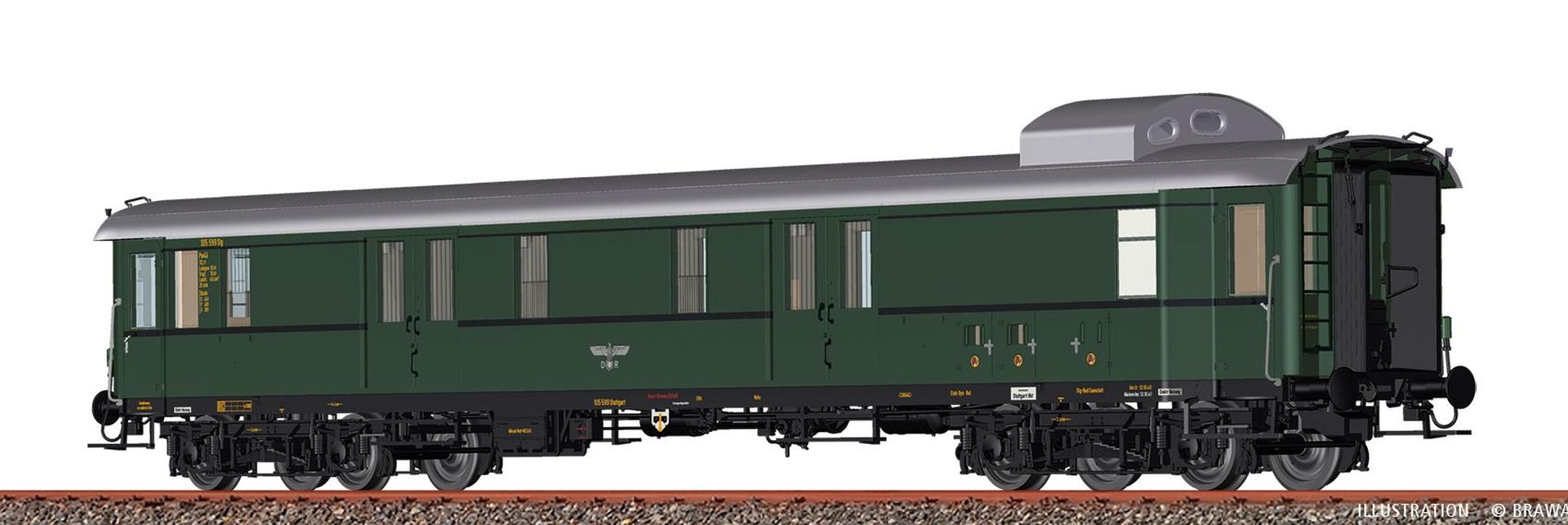Brawa 58293 - Gepäckwagen Pw4ü-36, DRG, Ep.II