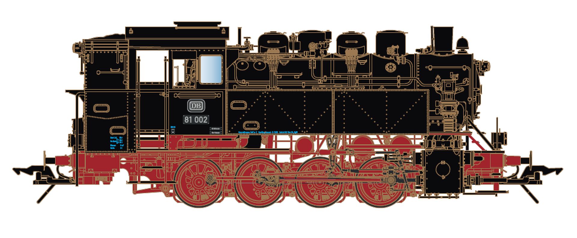 Lenz 40281-01 - Dampflok 81 002, DB, Ep.III