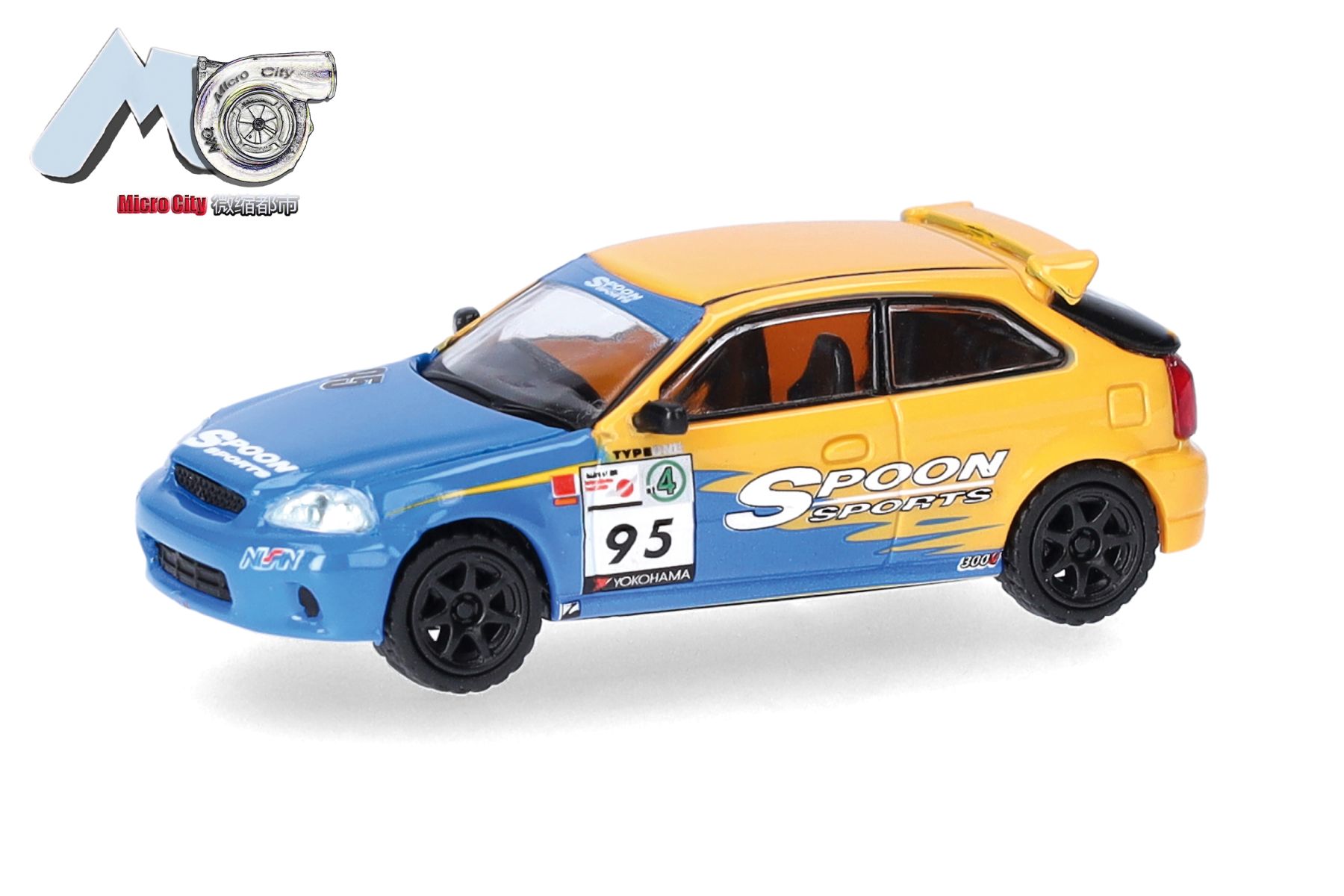 Herpa 87MC000159 - MicroCity: Honda Civic Type R (EK9), SPOON