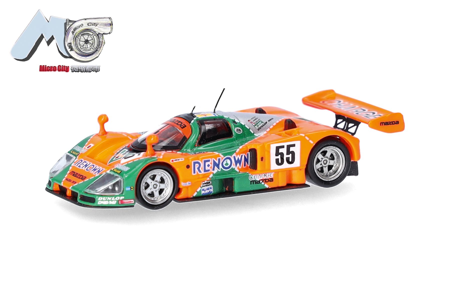 Herpa 87MC000080 - Mazda 787B 55, orange, grün