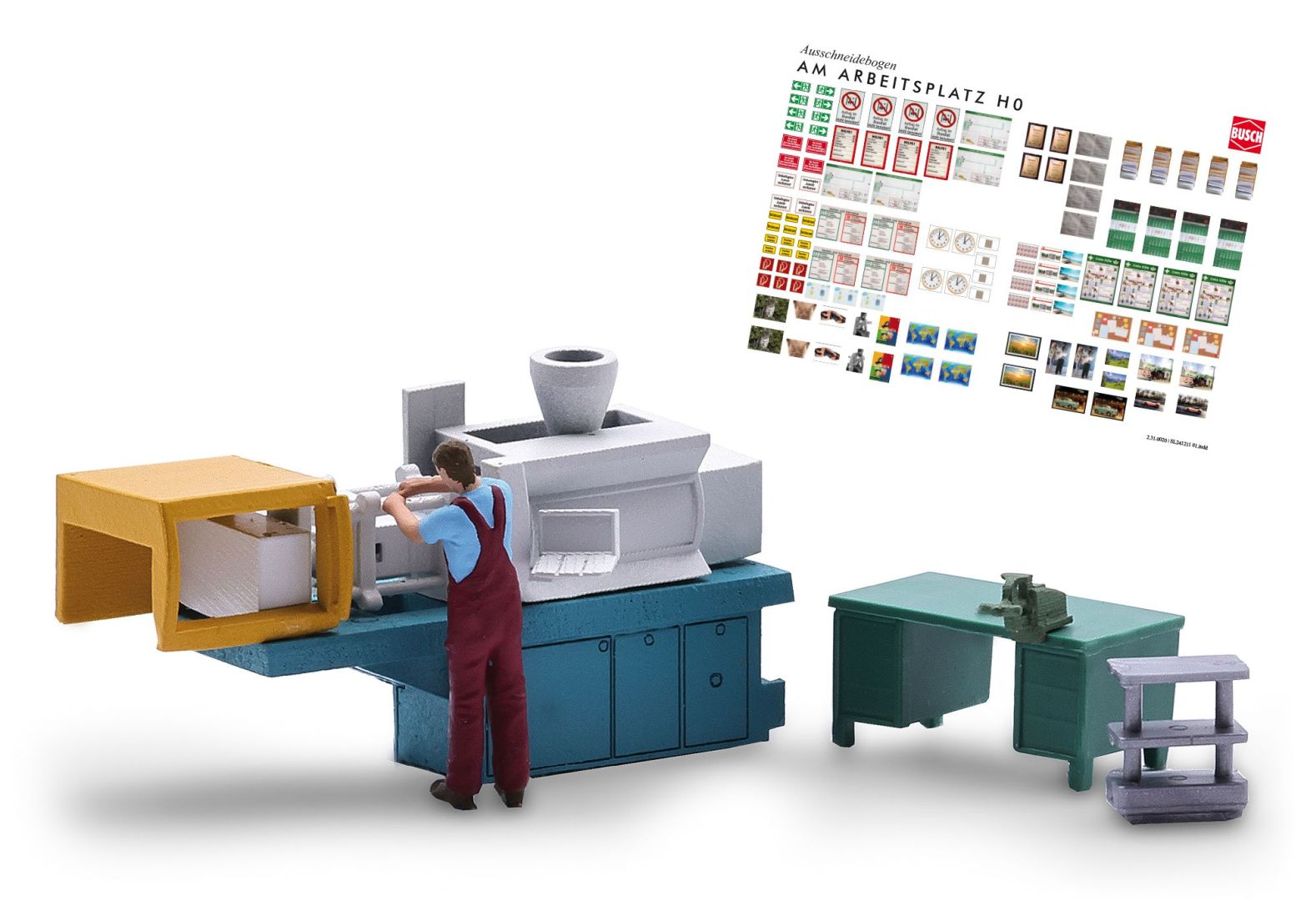 Busch 79903 - Aktion-Set: Spritzgussmaschine