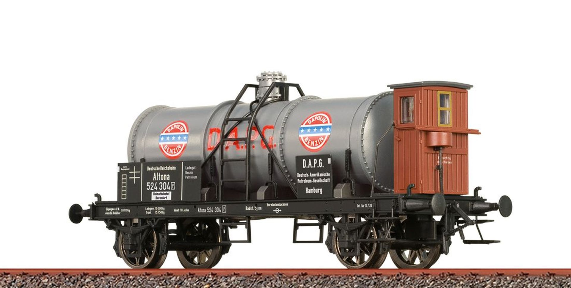 Brawa 50784 - Kesselwagen Z P, DRG, Ep.II 'DAPG'