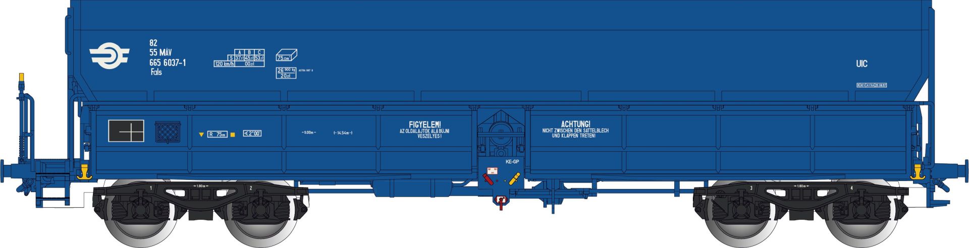 Albert Modell 665045 - Offener Güterwagen Fals, MÁV, Ep.V