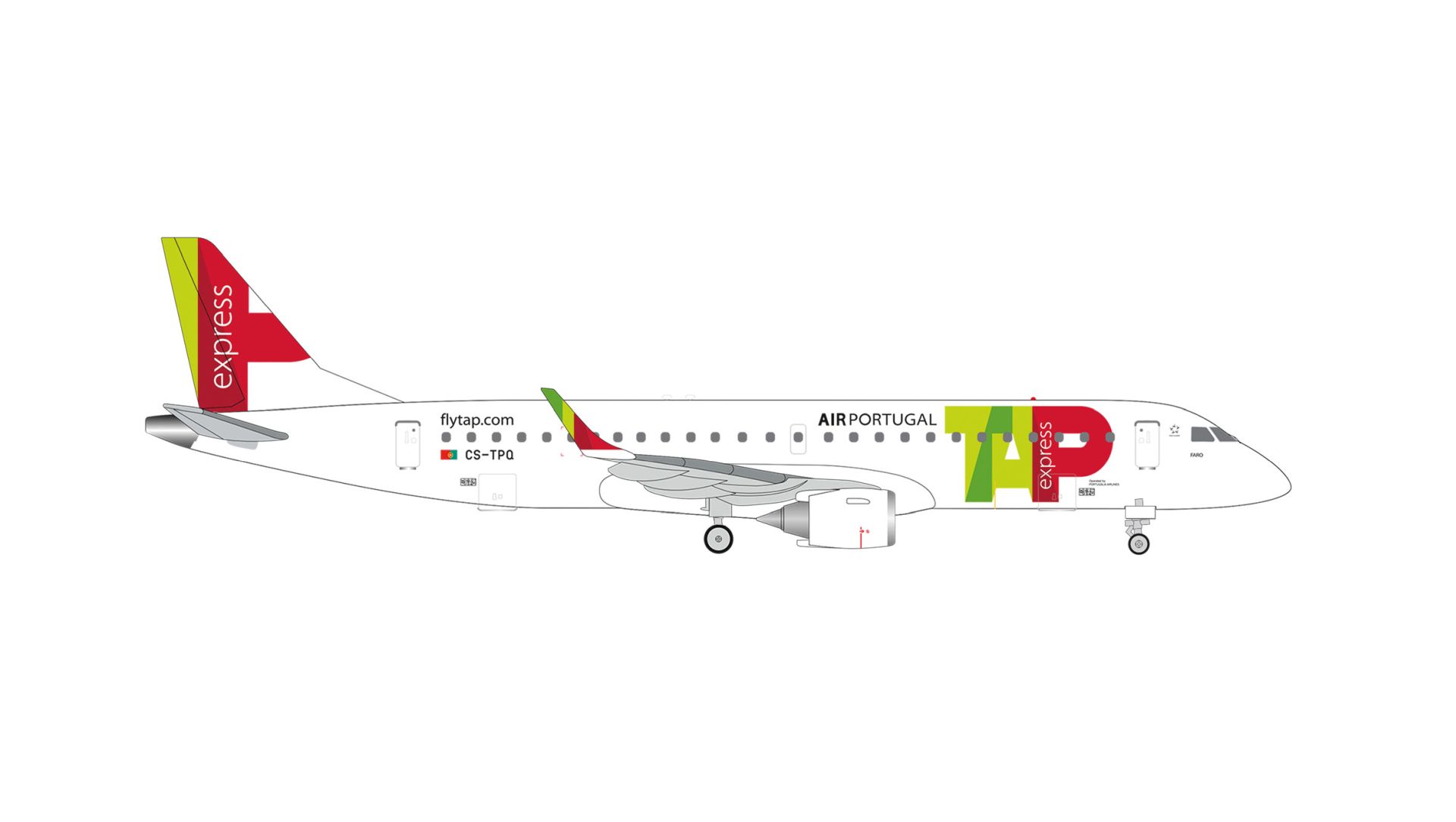 Herpa 539371 - TAP Express Embraer E190