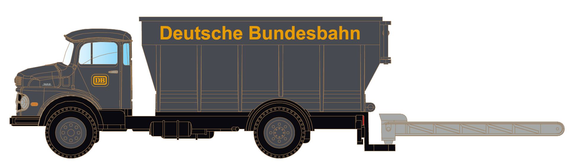MiNiS LC3551 - MB L322 Kohlenkuli - Deutsche Bundesbahn