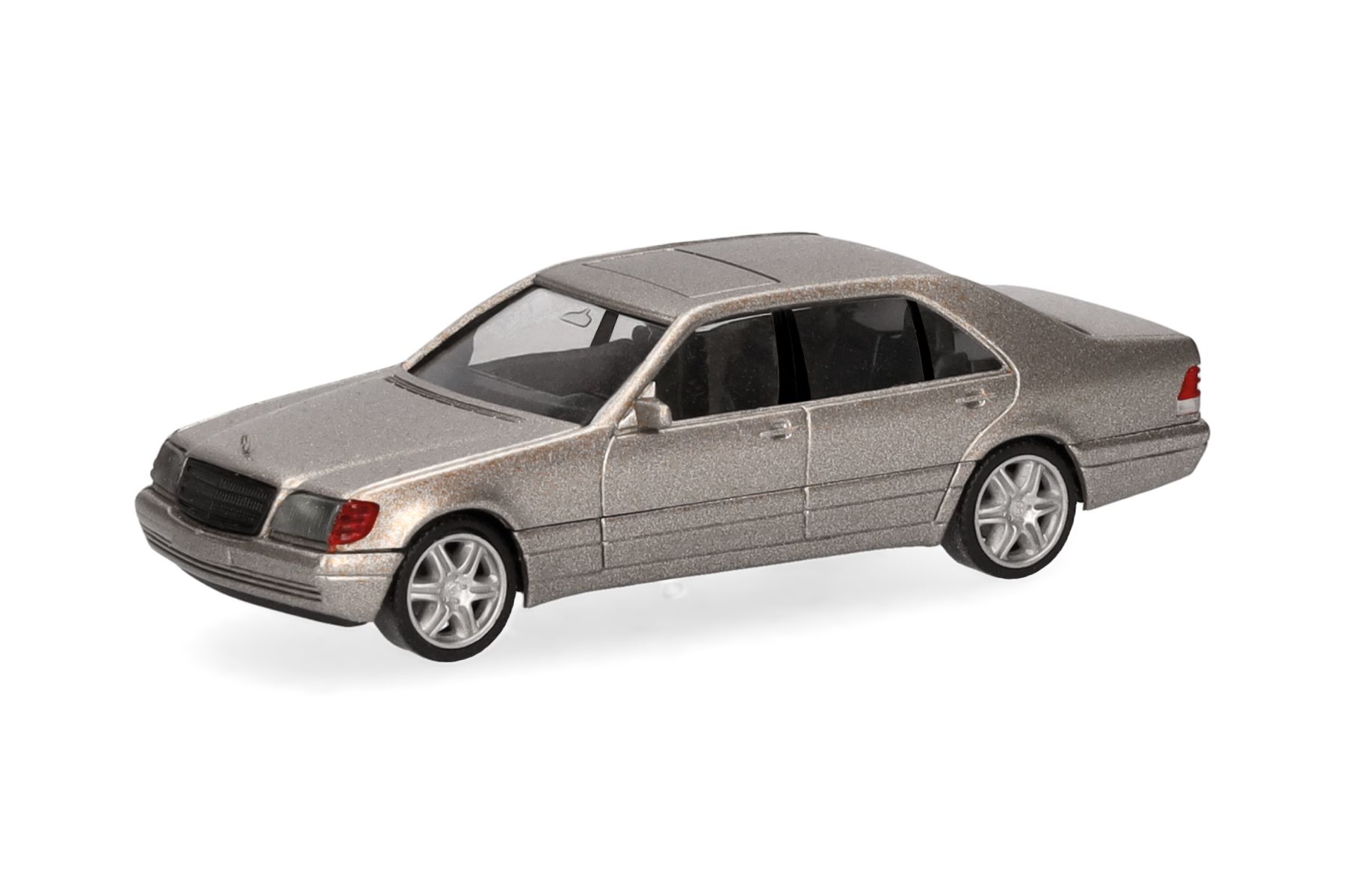 Herpa 030946-002 - Mercedes-Benz 600 SEL V12 mit Brabus-Felgen, rauchsilber metallic