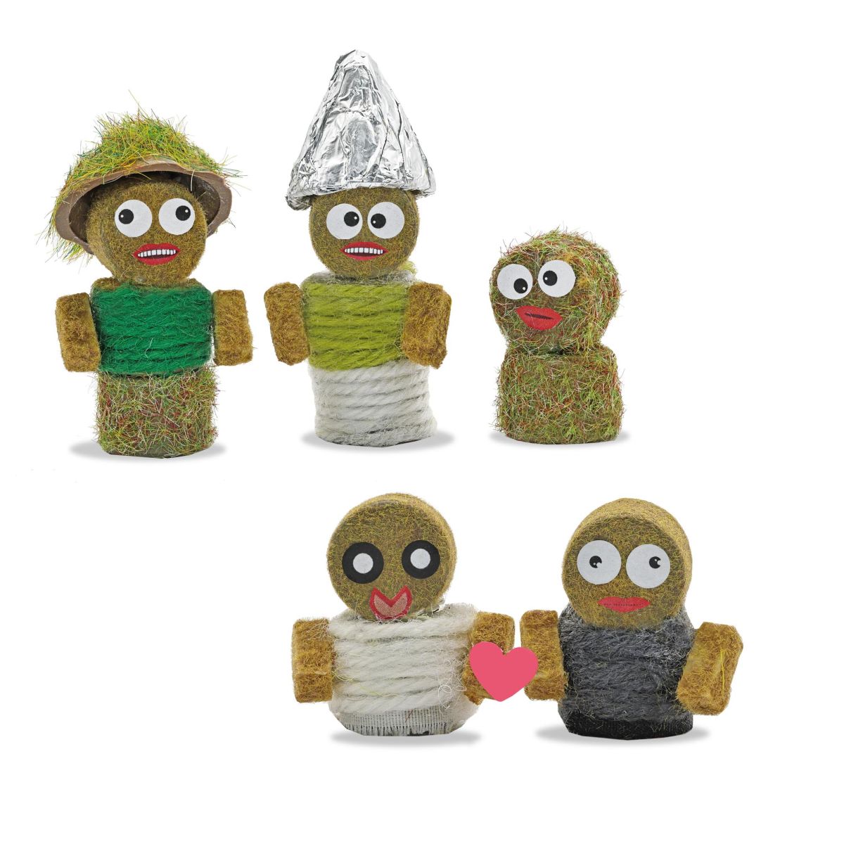 Busch 1281 - Strohballen-Figuren