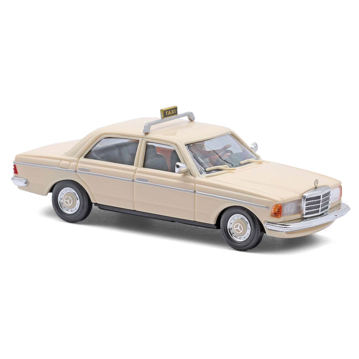 Busch 46876 - Mercedes-Benz W123 Taxi mit Fahrerfigur, 1977